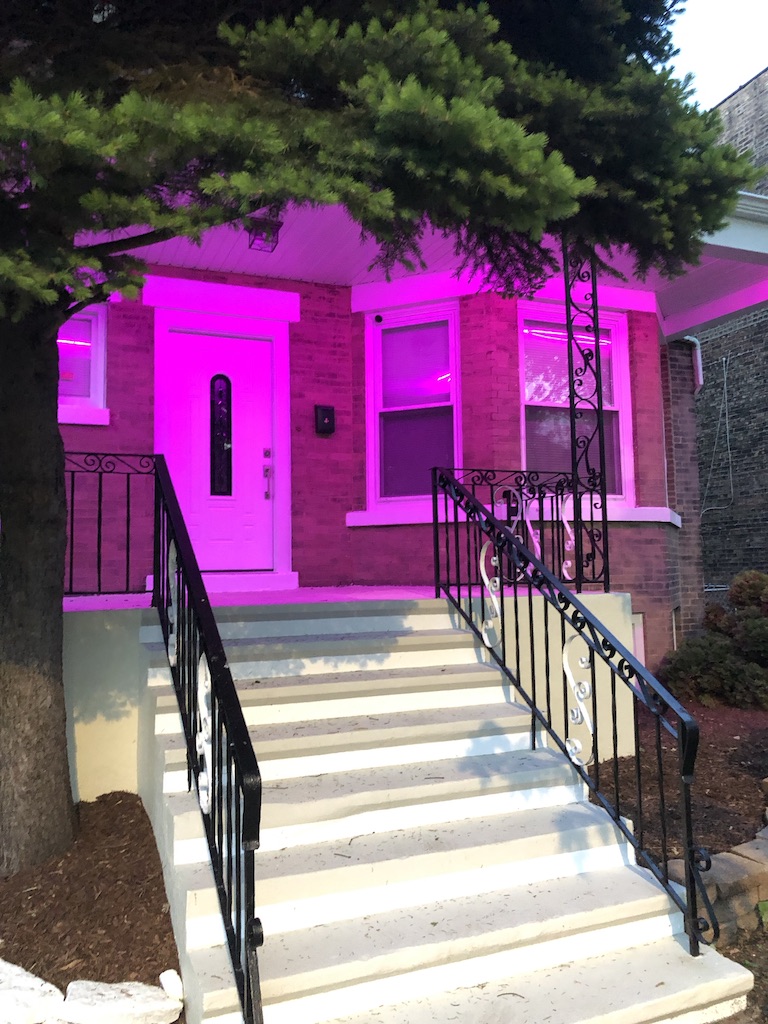 pink lighting full house remodeling chicago